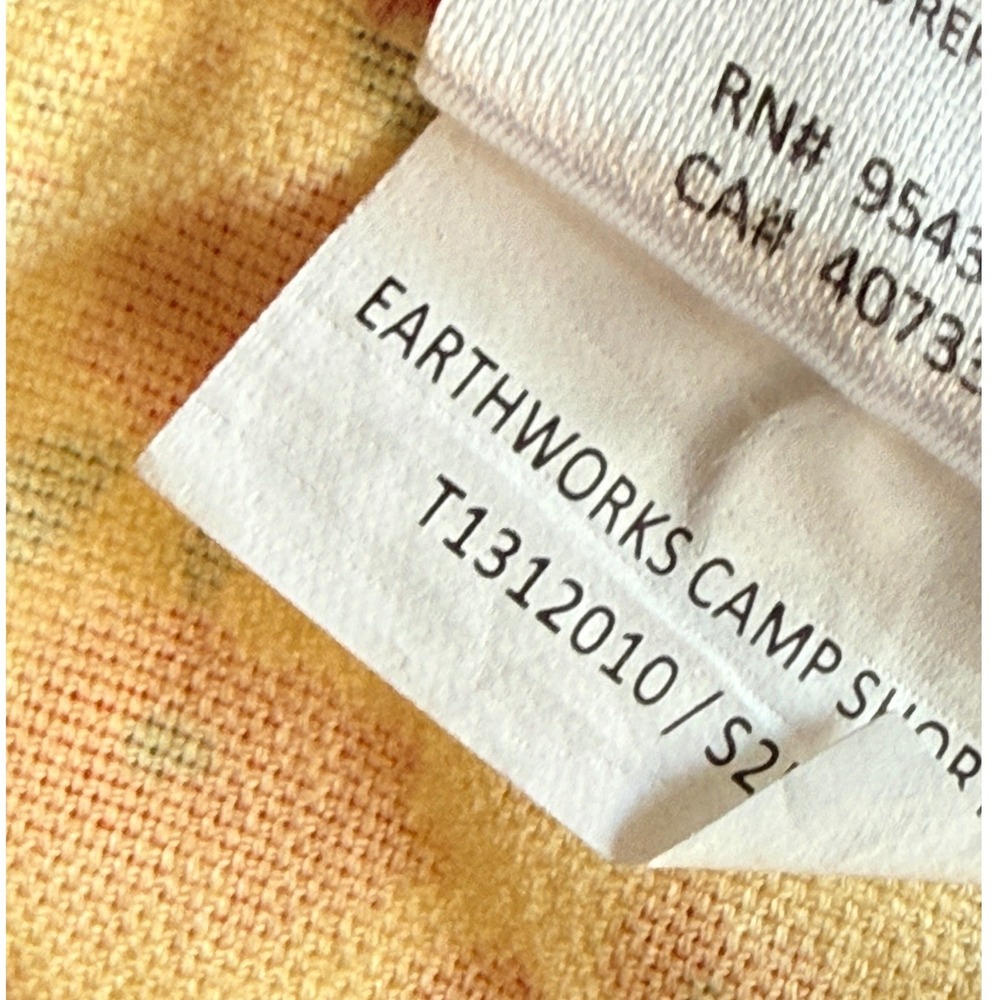 Toad&Co Earthworks Ditsy Floral Organic Cotton Camp Shorts, Yellow,8 (NWOT) - Picture 9 of 9